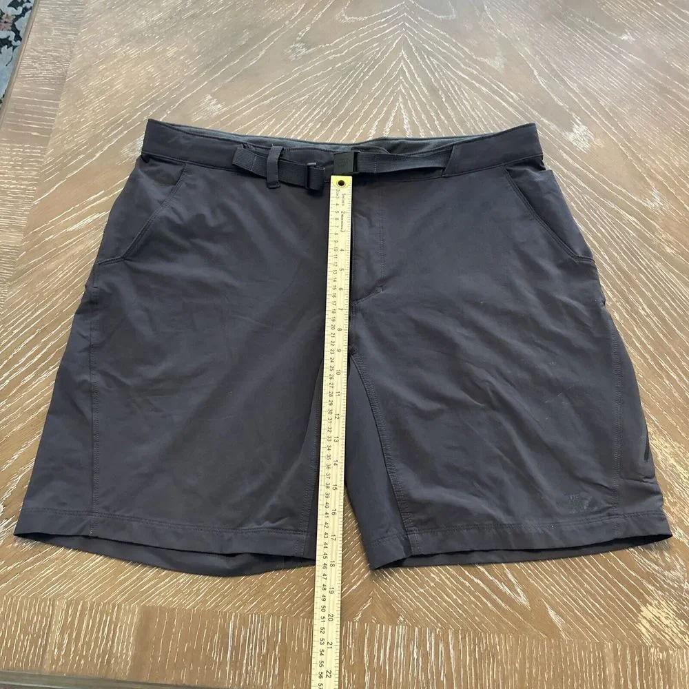 North Face Mens‎ Shorts Size 40 Gray Slash Pockets Belted Camping Hiking Outdoor